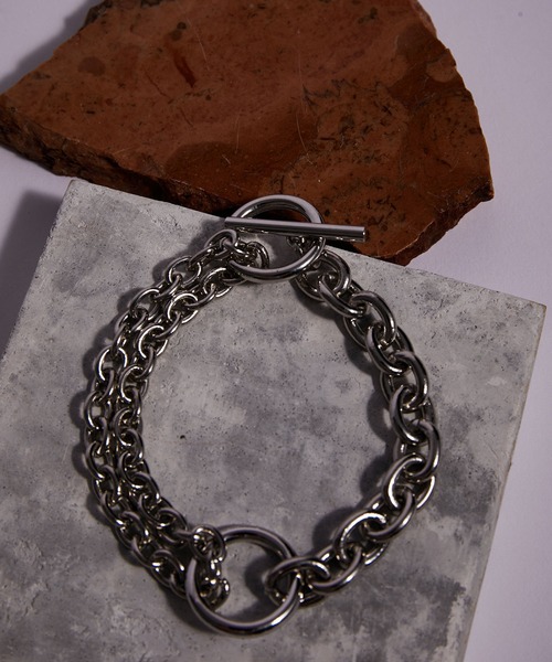 JUNRED(ジュンレッド)の「ital. from JUNRed / bean bracelet connected(ブレスレット・メンズ・シルバー・FREE)」の2枚目の写真