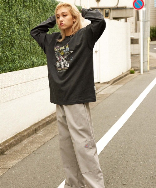 MONO-MART（モノマート）の「【retock's】ヴィンテージライクロックプリントビッグシルエット長袖Tシャツ（Tシャツ/カットソー・メンズ・ネイビー系1/ネイビー系2/ブラック系2/ホワイト系2/ブラック系1/ホワイト系1・M/L）」の18枚目の写真