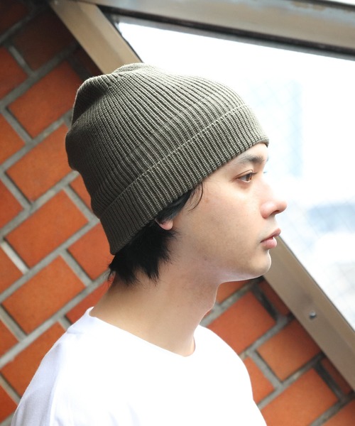 ８(eight)（エイト）の「BeProof 難燃コットンニットワッチ/カラビナ付き（ニットキャップ/ビーニー・メンズ・ブラック/ベージュ/パープル/オリーブ/ブラウン系その他・FREE）」の4枚目の写真