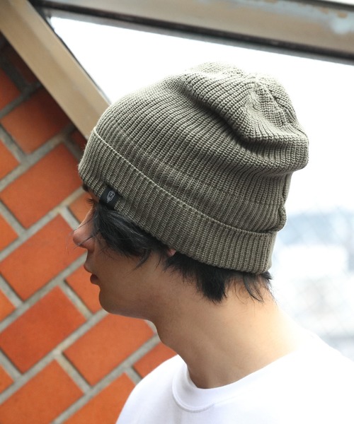 ８(eight)（エイト）の「BeProof 難燃コットンニットワッチ/カラビナ付き（ニットキャップ/ビーニー・メンズ・ブラック/ベージュ/パープル/オリーブ/ブラウン系その他・FREE）」の9枚目の写真