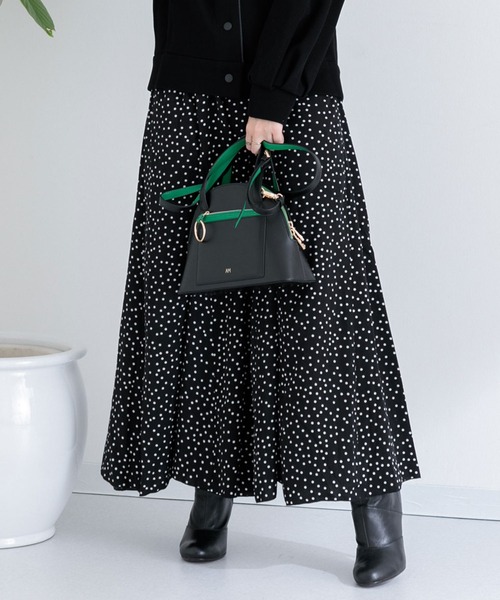 Paradise Picnic（パラダイスピクニック）の「ランダムドット14枚はぎフレアパンツ（その他パンツ・レディース・ブラック/ブラウン・FREE）」の2枚目の写真