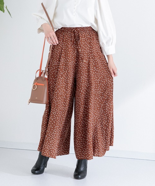 Paradise Picnic（パラダイスピクニック）の「ランダムドット14枚はぎフレアパンツ（その他パンツ・レディース・ブラック/ブラウン・FREE）」の6枚目の写真