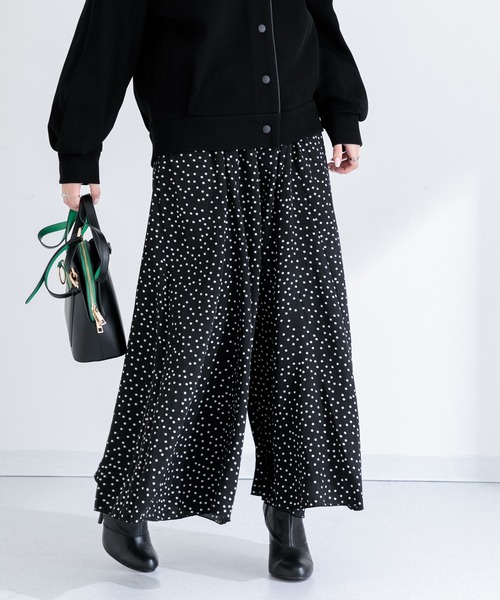 Paradise Picnic（パラダイスピクニック）の「ランダムドット14枚はぎフレアパンツ（その他パンツ・レディース・ブラック/ブラウン・FREE）」の5枚目の写真