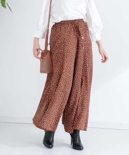 Paradise Picnic（パラダイスピクニック）の「ランダムドット14枚はぎフレアパンツ（その他パンツ・レディース・ブラック/ブラウン・FREE）」の14枚目の写真