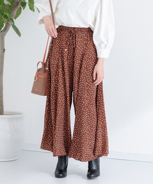 Paradise Picnic（パラダイスピクニック）の「ランダムドット14枚はぎフレアパンツ（その他パンツ・レディース・ブラック/ブラウン・FREE）」の4枚目の写真