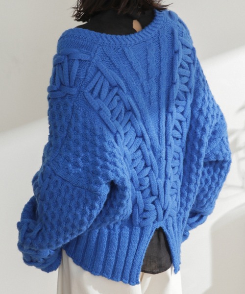 mici（ミチ）の「(mici)ケーブルニット（ニット/セーター）」 - WEAR