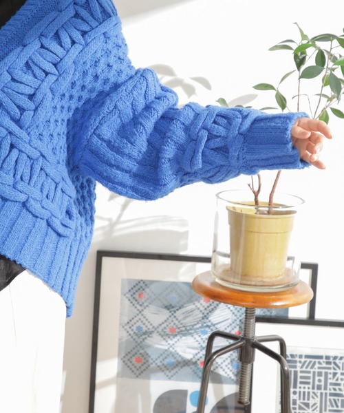 mici（ミチ）の「(mici)ケーブルニット（ニット/セーター）」 - WEAR