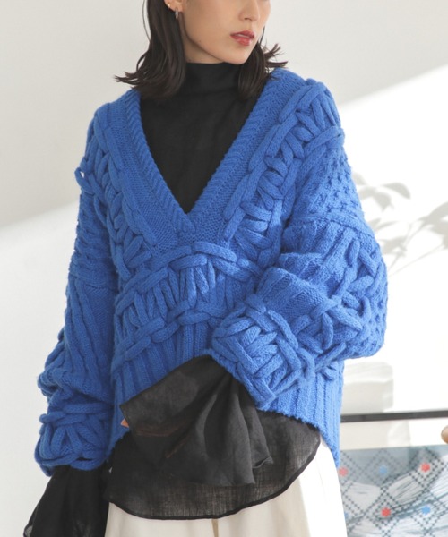 mici（ミチ）の「(mici)ケーブルニット（ニット/セーター）」 - WEAR