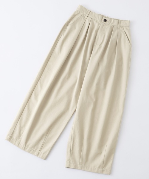 ハイウエストタックワイドバルーンチノパン MONO-MART LADY'S