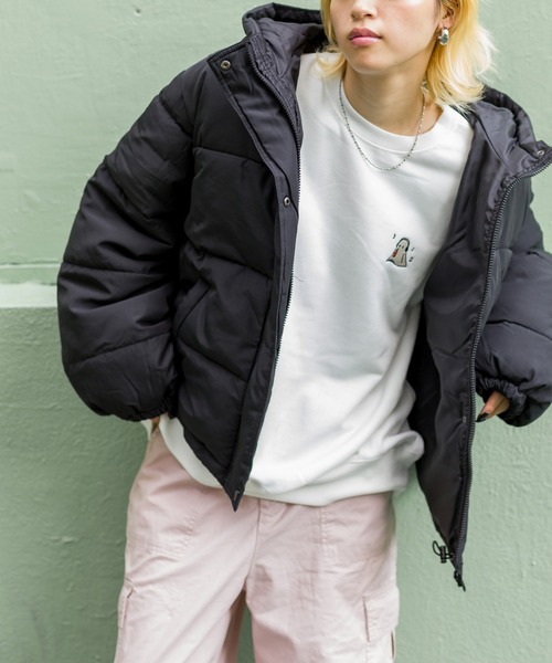 SpRay（スプレイ）の「フードフェイクダウン（ダウンジャケット/コート・レディース・ブラック/ベージュ/アイボリー/ライトカーキ・FREE）」の22枚目の写真
