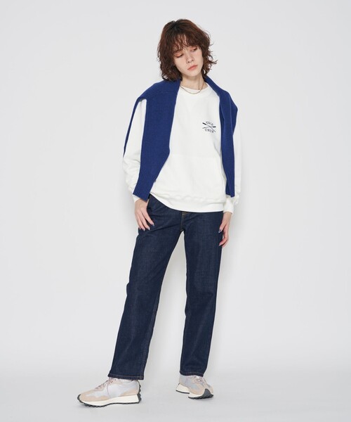 J.PRESS YORK STREET（ジェイプレスヨークストリート）の「【UNISEX】YALE刺繍クルーネックプルオーバー（スウェット・メンズ・アイボリー系/ネイビー系/ホワイト系・SMALL/MEDIUM/LARGE）」の4枚目の写真
