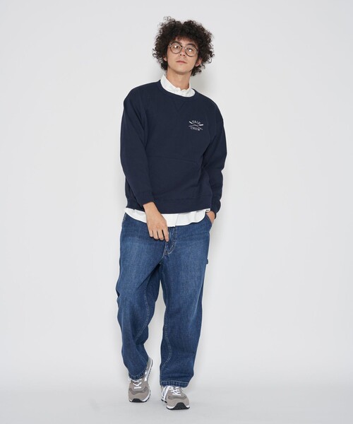 J.PRESS YORK STREET（ジェイプレスヨークストリート）の「【UNISEX】YALE刺繍クルーネックプルオーバー（スウェット・メンズ・アイボリー系/ネイビー系/ホワイト系・SMALL/MEDIUM/LARGE）」の9枚目の写真