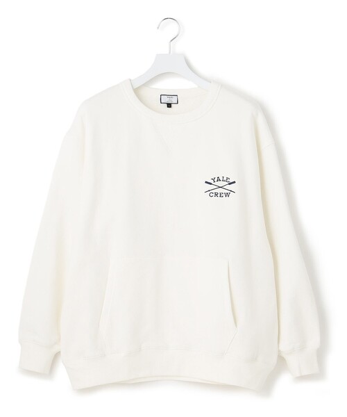 J.PRESS YORK STREET（ジェイプレスヨークストリート）の「【UNISEX】YALE刺繍クルーネックプルオーバー（スウェット・メンズ・アイボリー系/ネイビー系/ホワイト系・SMALL/MEDIUM/LARGE）」の17枚目の写真