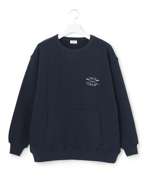 J.PRESS YORK STREET（ジェイプレスヨークストリート）の「【UNISEX】YALE刺繍クルーネックプルオーバー（スウェット・メンズ・アイボリー系/ネイビー系/ホワイト系・SMALL/MEDIUM/LARGE）」の18枚目の写真