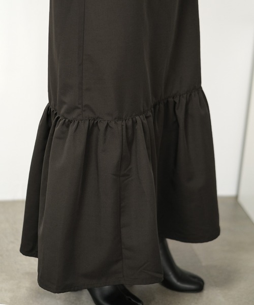 ＡＮＤＪ（アンドジェイ）の「【2022/AW】ソフトグログランティアードキャミワンピース（ワンピース・レディース・ブラック/ベージュ/グリーン/テラコッタ・M）」の12枚目の写真