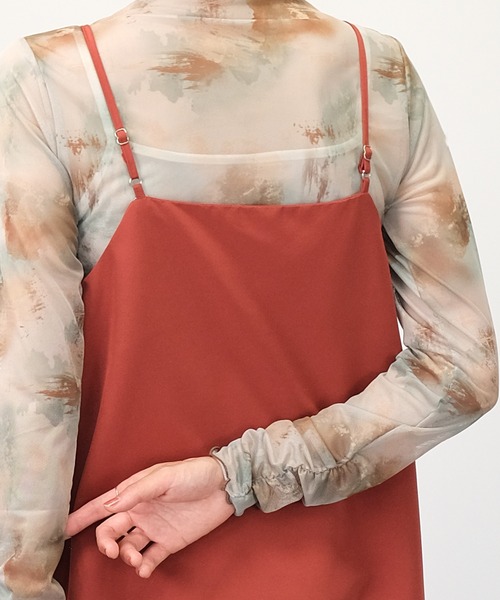 ＡＮＤＪ（アンドジェイ）の「【2022/AW】ソフトグログランティアードキャミワンピース（ワンピース・レディース・ブラック/ベージュ/グリーン/テラコッタ・M）」の16枚目の写真