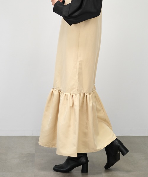 ＡＮＤＪ（アンドジェイ）の「【2022/AW】ソフトグログランティアードキャミワンピース（ワンピース・レディース・ブラック/ベージュ/グリーン/テラコッタ・M）」の21枚目の写真