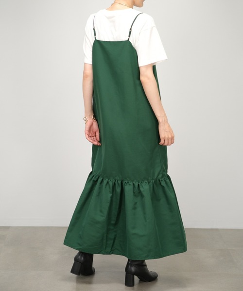 ＡＮＤＪ（アンドジェイ）の「【2022/AW】ソフトグログランティアードキャミワンピース（ワンピース・レディース・ブラック/ベージュ/グリーン/テラコッタ・M）」の5枚目の写真