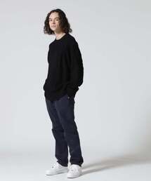BEAVER | B omnivore/ビーオムニボー　SWITCHING CREW NECK SWEATER(ニット/セーター)