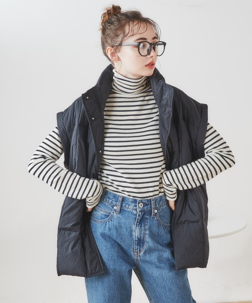 ANGIE（アンジー）の「2WAYファイバーダウンジャケット（ダウンジャケット/コート・レディース・アイボリー/ブラック/グレー・FREE）」の22枚目の写真