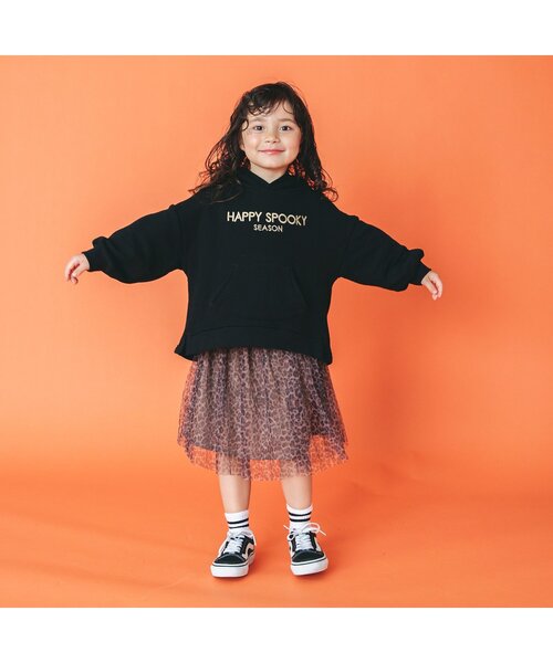 BREEZE(ブリーズ)の「おばけ・猫パーカー(パーカー・キッズ・ブラック/オフホワイト・90/100/110/120/80/130)」の3枚目の写真