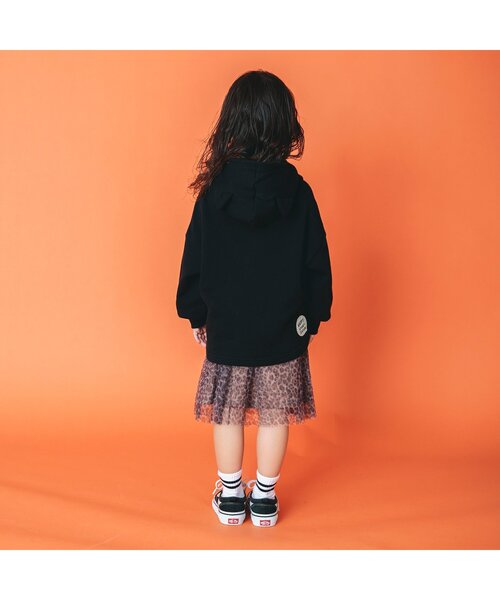 BREEZE(ブリーズ)の「おばけ・猫パーカー(パーカー・キッズ・ブラック/オフホワイト・90/100/110/120/80/130)」の4枚目の写真