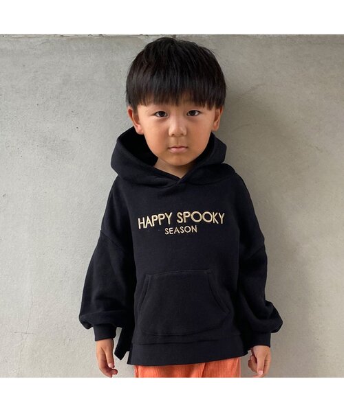 BREEZE(ブリーズ)の「おばけ・猫パーカー(パーカー・キッズ・ブラック/オフホワイト・90/100/110/120/80/130)」の6枚目の写真