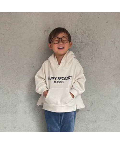 BREEZE(ブリーズ)の「おばけ・猫パーカー(パーカー・キッズ・ブラック/オフホワイト・90/100/110/120/80/130)」の9枚目の写真