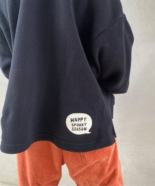 BREEZE(ブリーズ)の「おばけ・猫パーカー(パーカー・キッズ・ブラック/オフホワイト・90/100/110/120/80/130)」の12枚目の写真