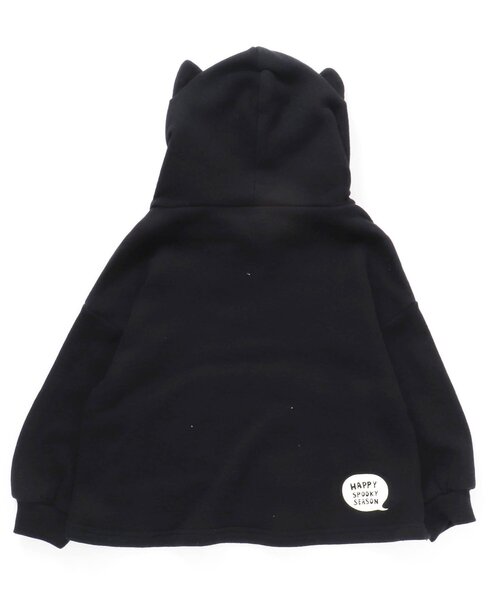 BREEZE(ブリーズ)の「おばけ・猫パーカー(パーカー・キッズ・ブラック/オフホワイト・90/100/110/120/80/130)」の14枚目の写真