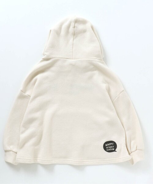BREEZE(ブリーズ)の「おばけ・猫パーカー(パーカー・キッズ・ブラック/オフホワイト・90/100/110/120/80/130)」の15枚目の写真