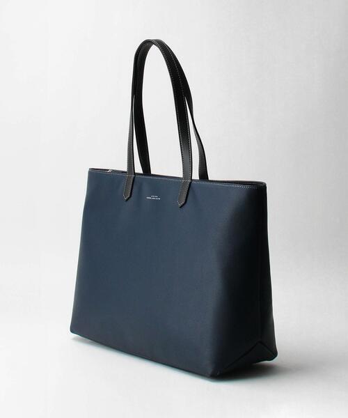 green label relaxing（グリーンレーベルリラクシング）の「【WEB限定】シボ フェイクレザー コンビ ジップ トートバッグ（トートバッグ・メンズ・ブラック/ネイビー・FREE）」の11枚目の写真