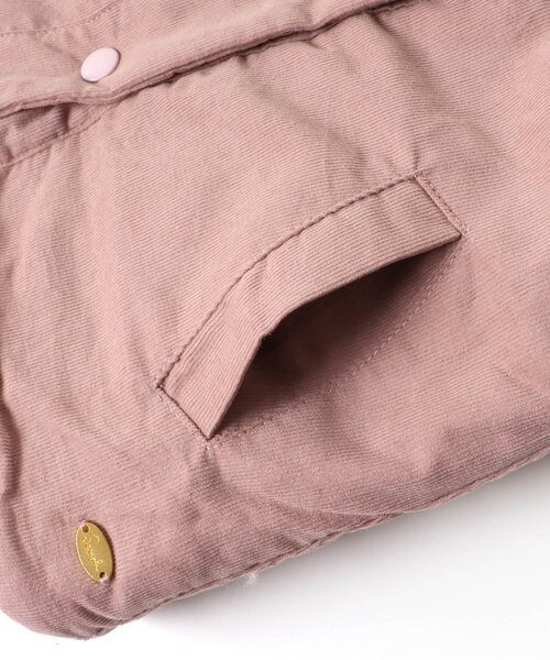 Seraph（セラフ）の「エコファーリバーシブルベスト（ダウンベスト・キッズ・アイボリー/ブラウン/ピンク・110/130/95/100/90/80/140/120）」の18枚目の写真