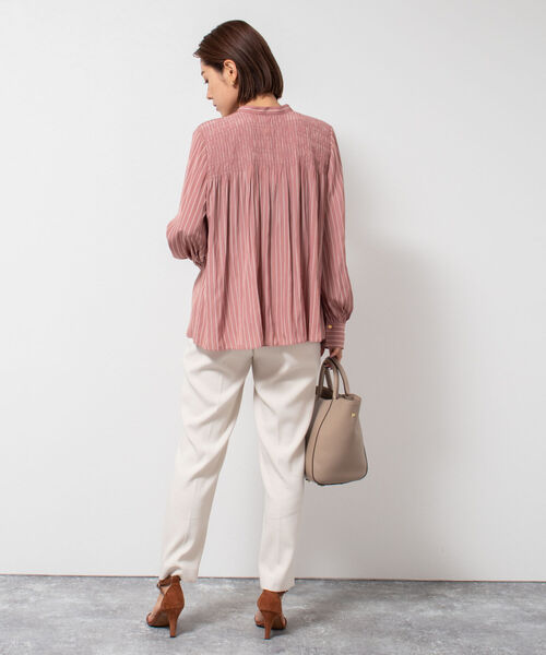 NOLLEY’S(ノーリーズ)の「ウォッシャブルダブルクロススーツパンツ(その他パンツ・レディース・ベージュ/ネイビー・40/38/36)」の11枚目の写真