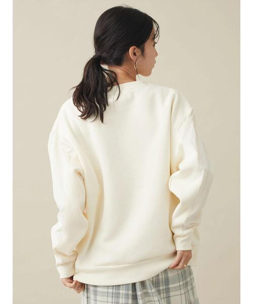 CRAFT STANDARD BOUTIQUE（クラフトスタンダードブティック）の「切替デザイン裏毛プルオーバー（スウェット・レディース・アイボリー/チャコールグレー・FREE）」の7枚目の写真