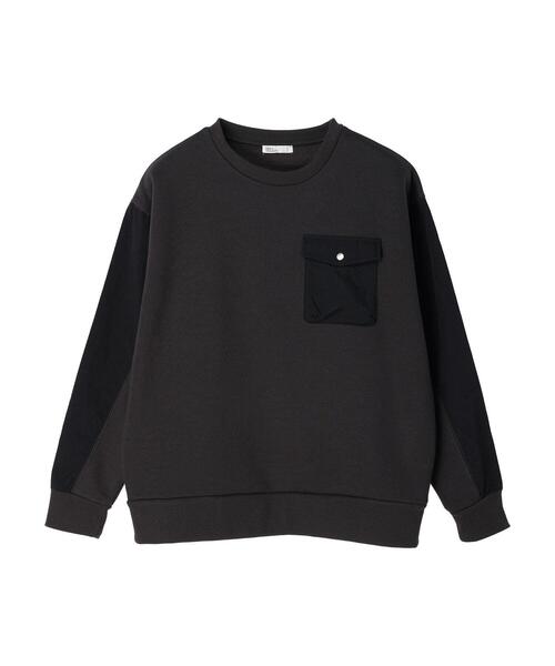 CRAFT STANDARD BOUTIQUE（クラフトスタンダードブティック）の「切替デザイン裏毛プルオーバー（スウェット・レディース・アイボリー/チャコールグレー・FREE）」の22枚目の写真