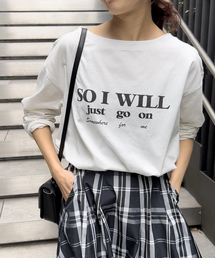 Spick & Span | コットンシルケットロゴロンT(Tシャツ/カットソー)