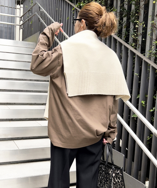 Spick & Span(スピックアンドスパン)の「コットンシルケットロゴロンT(Tシャツ/カットソー・レディース・ホワイト/モカ・FREE)」の17枚目の写真