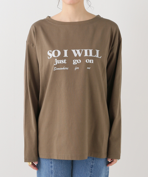 Spick & Span(スピックアンドスパン)の「コットンシルケットロゴロンT(Tシャツ/カットソー・レディース・ホワイト/モカ・FREE)」の19枚目の写真