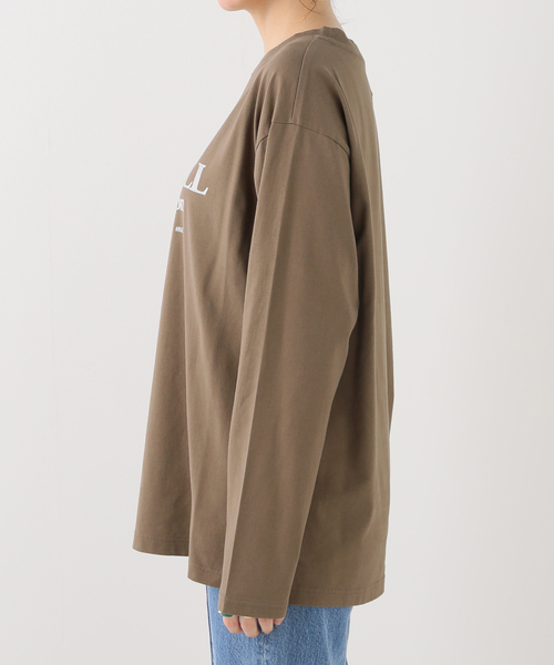 Spick & Span(スピックアンドスパン)の「コットンシルケットロゴロンT(Tシャツ/カットソー・レディース・ホワイト/モカ・FREE)」の20枚目の写真