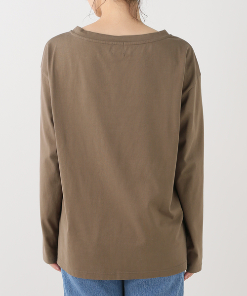 Spick & Span(スピックアンドスパン)の「コットンシルケットロゴロンT(Tシャツ/カットソー・レディース・ホワイト/モカ・FREE)」の21枚目の写真