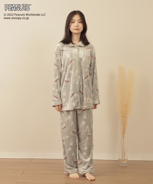 PEANUTS(ピーナッツ)の「【SNOOPY】スヌーピーSweet Dreamプレミアムふわもこルームウェアセット(ルームウェア/パジャマ ...