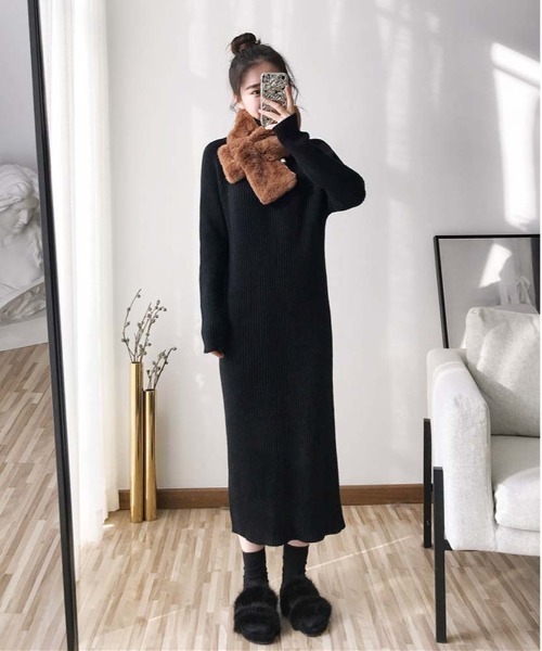 リブニットワンピース ワンピース Harlem Rounge ハーレムラウンジ のファッション通販 Zozotown