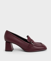 CHARLES & KEITH | メタリックバックル ペニーローファー(ローファー)