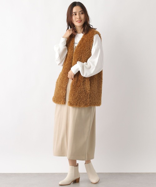 LEPSIM（レプシィム）の「2WAYウールライクジャンスカ　173661（ワンピース・レディース・ベージュ/ブラウン/チャコールグレー・FREE）」の16枚目の写真