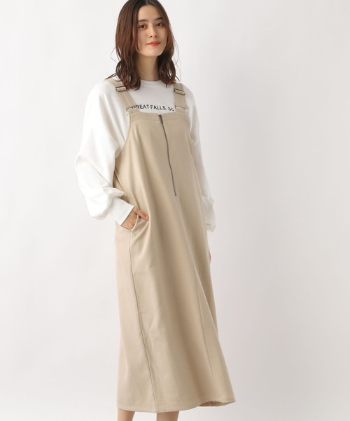 LEPSIM（レプシィム）の「2WAYウールライクジャンスカ　173661（ワンピース・レディース・ベージュ/ブラウン/チャコールグレー・FREE）」の10枚目の写真