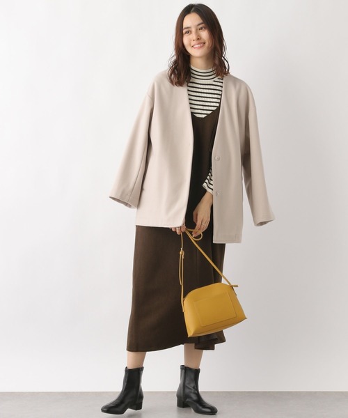 LEPSIM（レプシィム）の「2WAYウールライクジャンスカ　173661（ワンピース・レディース・ベージュ/ブラウン/チャコールグレー・FREE）」の19枚目の写真