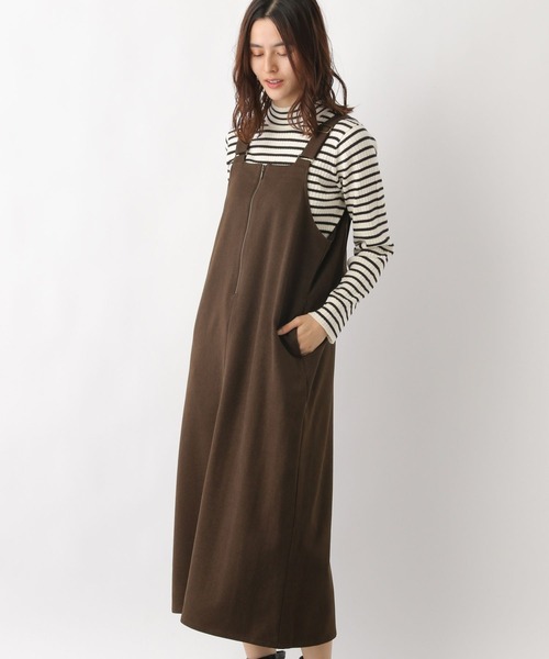 LEPSIM（レプシィム）の「2WAYウールライクジャンスカ　173661（ワンピース・レディース・ベージュ/ブラウン/チャコールグレー・FREE）」の17枚目の写真