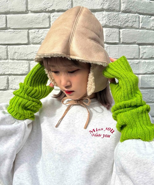 Casselini(キャセリーニ)の「Casselini(キャセリーニ)イヤマフ付きチューリップハット(ハット・レディース・ブラック/イエロー/ベージュ・FREE)」の3枚目の写真