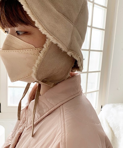 Casselini(キャセリーニ)の「Casselini(キャセリーニ)イヤマフ付きチューリップハット(ハット・レディース・ブラック/イエロー/ベージュ・FREE)」の11枚目の写真